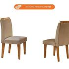 Sala De Jantar Completa Mesa Luna 120x80cm Mdf/vidro 4 Cadeir