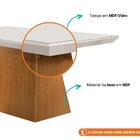 Sala De Jantar Completa Mesa Luna 120x80cm Mdf/vidro 4 Cadeir