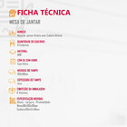 Sala De Jantar Grécia 180 Cm Tampo Mdf Vidro 6 Cadeiras Gréci