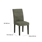 Sala De Jantar Grécia 180 Cm Tampo Mdf Vidro 6 Cadeiras Gréci