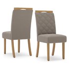 Sala De Jantar Hebe Mesa 160 Cm Canto Reto 6 Cadeiras Espress