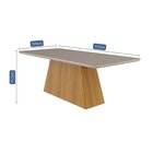 Sala De Jantar Helena 210 Cm Com 8 Cadeiras Juliana Cinamomo/