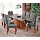 Sala De Jantar Helena 210 Cm Com 8 Cadeiras Paola Cimol Savan