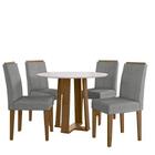 Sala De Jantar Isabela 1,00m E 4 Cadeiras Amanda Ype/off Whit