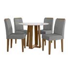 Sala De Jantar Isabela 1,00m E 4 Cadeiras Amanda Ype/off Whit