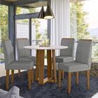 Sala De Jantar Isabela 1,00m E 4 Cadeiras Amanda Ype/off Whit