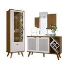 Sala De Jantar Isis Com Cristaleira, Buffet Aparador E Espelh