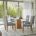 Sala De Jantar Jasmin 1,80m X 0,90m E 6 Cadeiras Caroline Ype