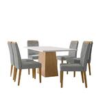 Sala De Jantar Jasmin 1,80m X 0,90m E 6 Cadeiras Caroline Ype