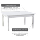 Sala De Jantar Kingston Mesa 120cm E 4 Cadeiras - Acabamento