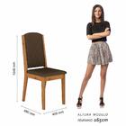Sala De Jantar Lidia 4 Cadeiras Cinamomo/marrom - Móveis Arap