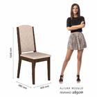 Sala De Jantar Lidia 4 Cadeiras Imbuia/capuccino - Móveis Ara