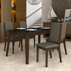 Sala De Jantar Lidia 4 Cadeiras Imbuia/creme - Móveis Arapong