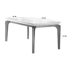 Sala De Jantar Liz 120 Tampo Mdf Com Vidro 4 Cadeiras Safira