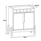 Sala De Jantar Lizz Com Cristaleira E Aparador Barzinho - Cas