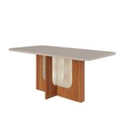 Sala De Jantar Louise 180cm Com 06 Cadeiras Fernanda Wood Cin