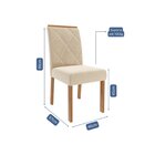 Sala De Jantar Louise 180cm Com 06 Cadeiras Fernanda Wood Cin