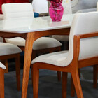 Sala De Jantar Maciça 2x1 Com 6 Cadeiras Petra Art Salas