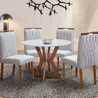 Sala De Jantar Maciça 4 Cadeiras 1x1 Ibiza  Art Salas