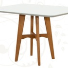 Sala De Jantar Maciça 4 Lugares 90x90 Milão Art Salas