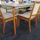 Sala De Jantar Maciça 6 Cadeiras Esparta Requinte  Salas