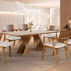 Sala De Jantar Madeira 6 Cad 1,8x0,9m - Diamante - Harmonia