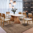 Sala De Jantar Madeira Maciça 6 Cadeiras Opala Harmonia