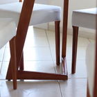 Sala De Jantar Madeira Maciça Com 6 Cadeiras 2,20x1,10m - Lív