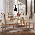 Sala De Jantar Madeira Maciça Com 6 Cadeiras 2,20x1,10m - Lív