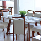 Sala De Jantar Madeira Maciça Com 6 Cadeiras 2,20x1,10m - Lív