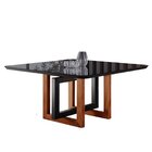 Sala De Jantar Madeira Maciça Stella 140x140cm Com 6 Cadeiras