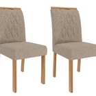 Sala De Jantar Maitê 130 Cm Com 4 Cadeiras Juliana Wood Cinam