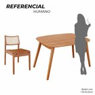 Sala De Jantar Mesa 110x76cm Tampo Laminado Com 4 Cadeiras Em