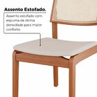 Sala De Jantar Mesa 135x76cm Tampo Em Mdf Com Vidro 4 Cadeira