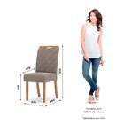 Sala De Jantar Mesa 160 Com Canto Arredondado Com Vidro 6 Cad