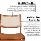 Sala De Jantar Mesa 180x76cm Tampo Em Mdf Com Vidro 6 Cadeira