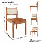 Sala De Jantar Mesa 180x76cm Tampo Laminado Com 6 Cadeiras Em