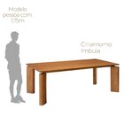 Sala De Jantar Mesa 220cm Tampo Laminado 8 Cadeiras Tokyo Mad