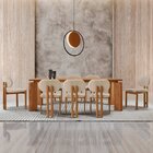 Sala De Jantar Mesa 220cm Tampo Laminado 8 Cadeiras Tokyo Mad