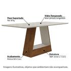 Sala De Jantar Mesa Alana 1,80m Vidro Temperado 6 Cadeiras M