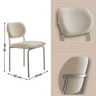 Sala De Jantar Mesa Ballare Tampo 135cm Texturizado Com 4 Cad