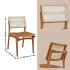 Sala De Jantar Mesa Ellis 220cm Madeira Tampo Com Vidro Com 8