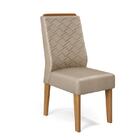 Sala De Jantar Mesa Kiara Carvalho/off White C/ 6 Cadeiras Li