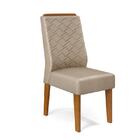 Sala De Jantar Mesa Kiara Freijó/off White C/ 4 Cadeiras Lidi