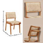 Sala De Jantar Mesa Noronha 220cm Madeira Tampo Barril Lamina