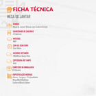 Sala De Jantar Mesa Olimpia 120  Mdf Vidro Canto Reto Com 4 C