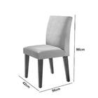 Sala De Jantar Mesa Olimpia 120 Mdf Canto Copo Com 4 Cadeiras