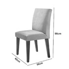 Sala De Jantar Mesa Olimpia 120 Mdf Canto Copo Com 4 Cadeiras