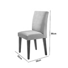 Sala De Jantar Mesa Olimpia 120 Mdf Canto Reto Com 4 Cadeiras