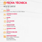 Sala De Jantar Mesa Olímpia 120cm Em Mdf E 4 Cadeiras Athenas